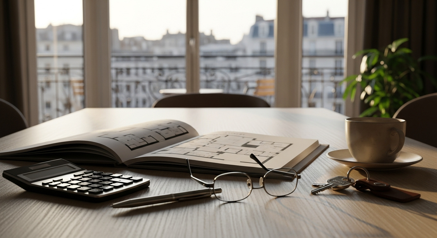 Illustration de concepts financiers et immobiliers avec des graphiques et une maison