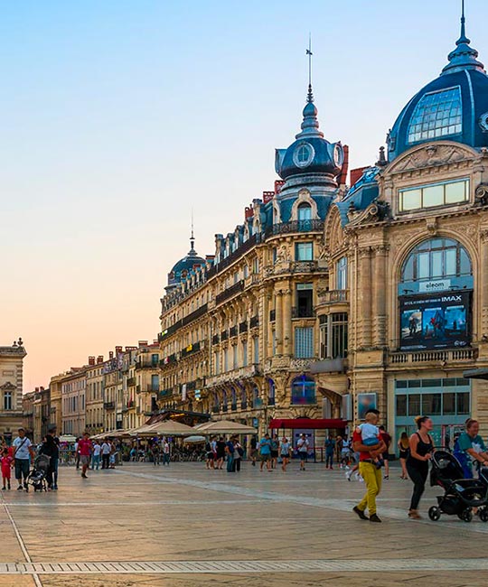 La Place de la Comédie à Montpellier